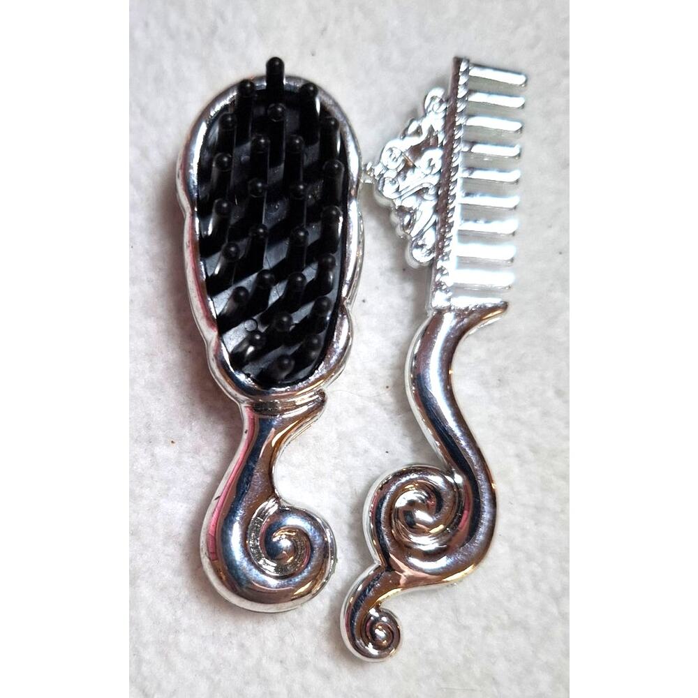 Vtg Bratz Babyz Hair Flair Replacement Accessories Hairbrush Comb Black Silver